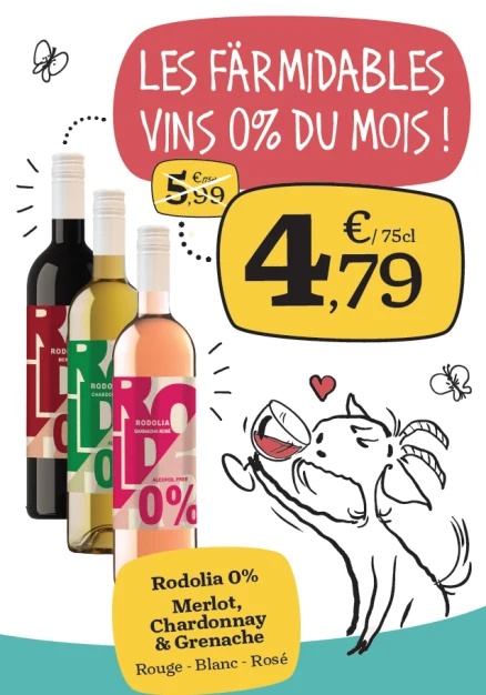 Vins du mois : Rodolia 0% 🍷
