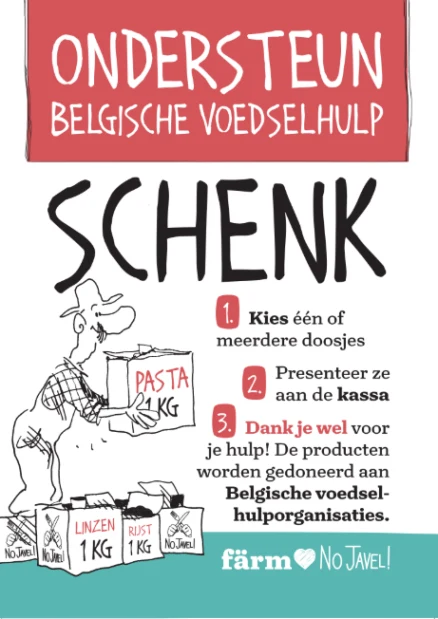 Steun bij Färm de Belgische voedselhulp met Nojavel! 🌱