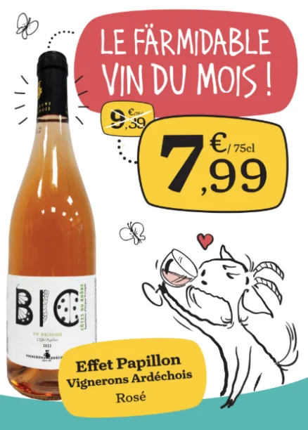🍷 Effet Papillon : un rosé frais au souffle du Mistral !