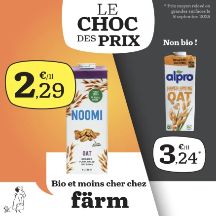 CHOC DES PRIX ‼️ boisson avoine NOOMI