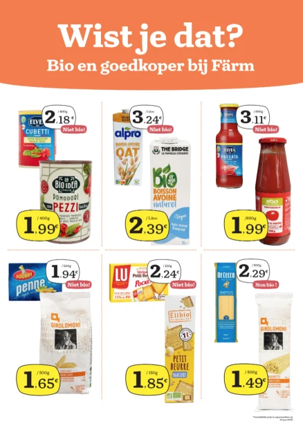 JA! Biologisch is goedkoper