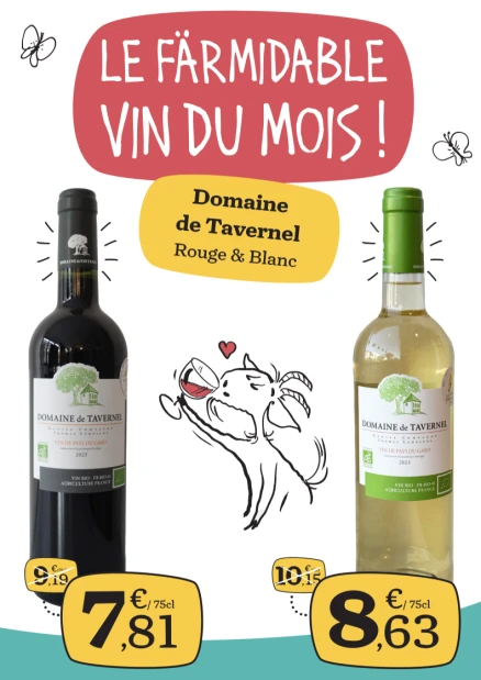 Vins du mois - Domaine de Tavernel (Rouge & Blanc) 🍷